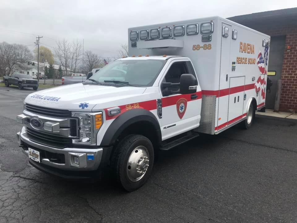 Ambulance 58-88 at the station