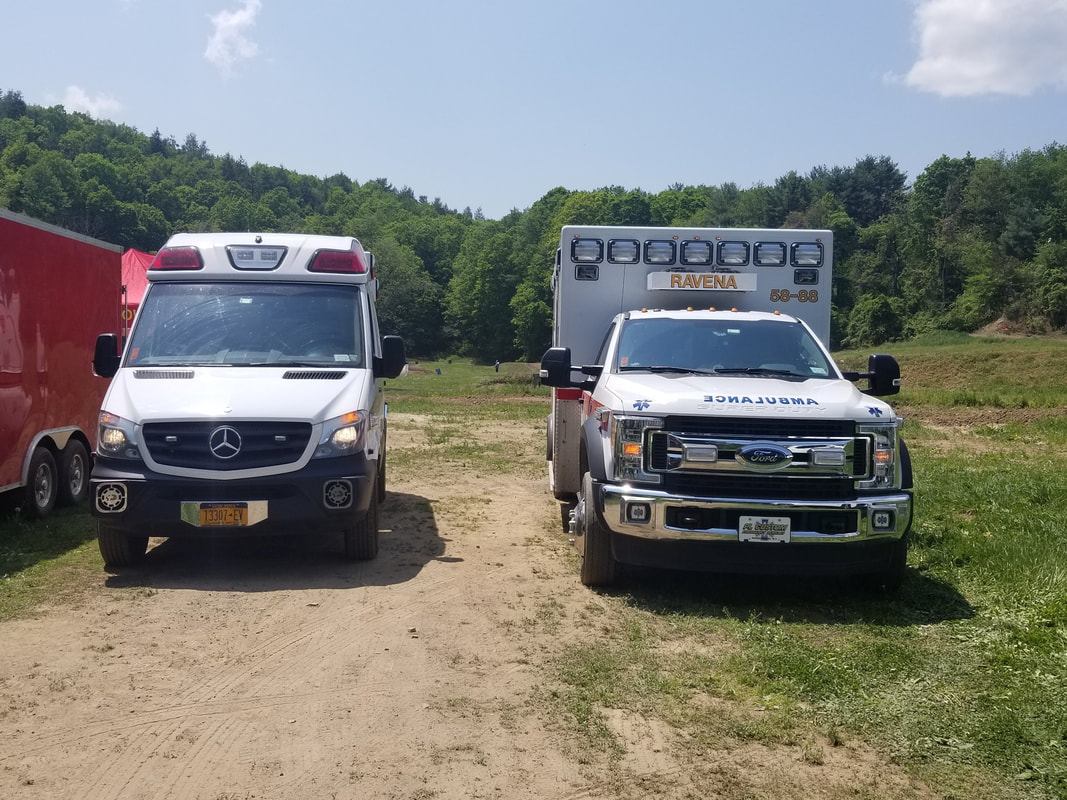 Ravena Rescue fleet at Echo Valley event